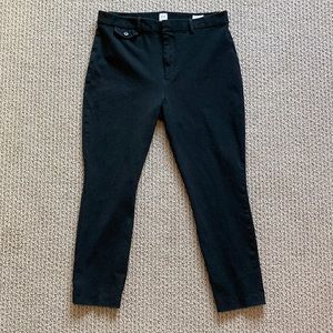 GAP Women’s High Rise Skinny Ankle Pants Black 14